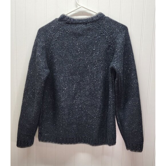 WOOLRICH Vintage Heathered Gray Knit Sweater With Cardinal Bird Embroidery - Picture 5 of 10